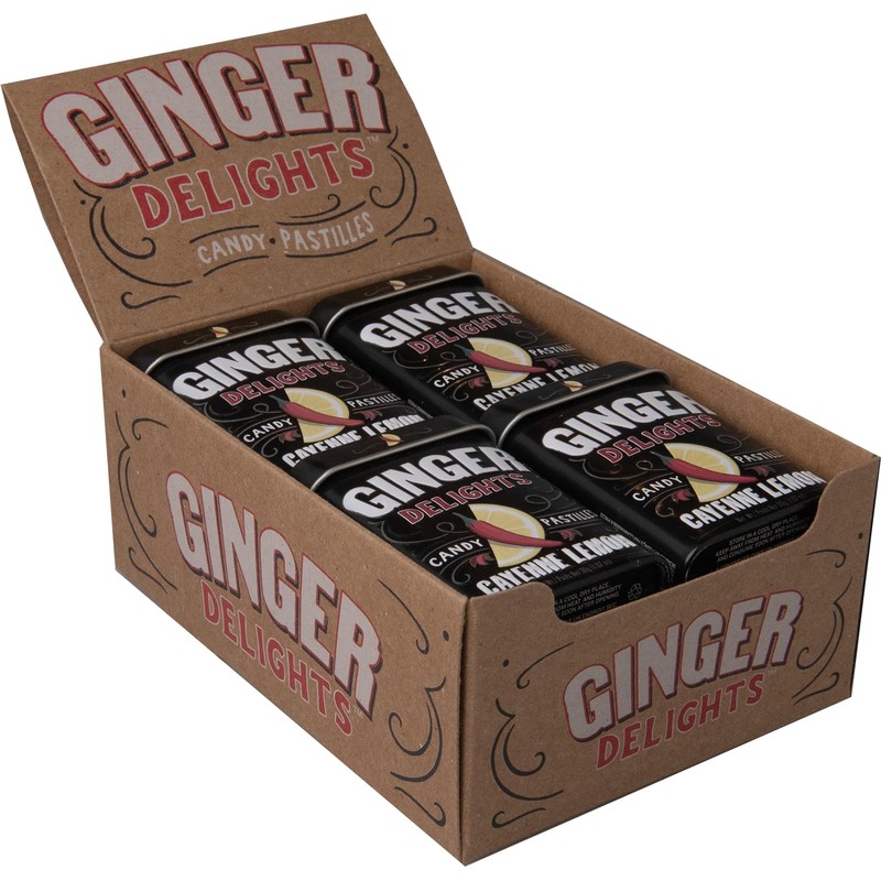 Big Sky Ginger Delights Cayenne-Lemon Mints - Pack of 12
