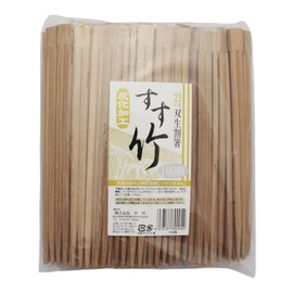 Nakamura 89005 Bamboo Split Chopsticks, Carbonized, Twin Chopsticks, 100 Pairs, Polybag, 8.3 inches (21 cm)