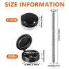 36 Set 3 Inch Shutter Screws and Caps Black Shutter