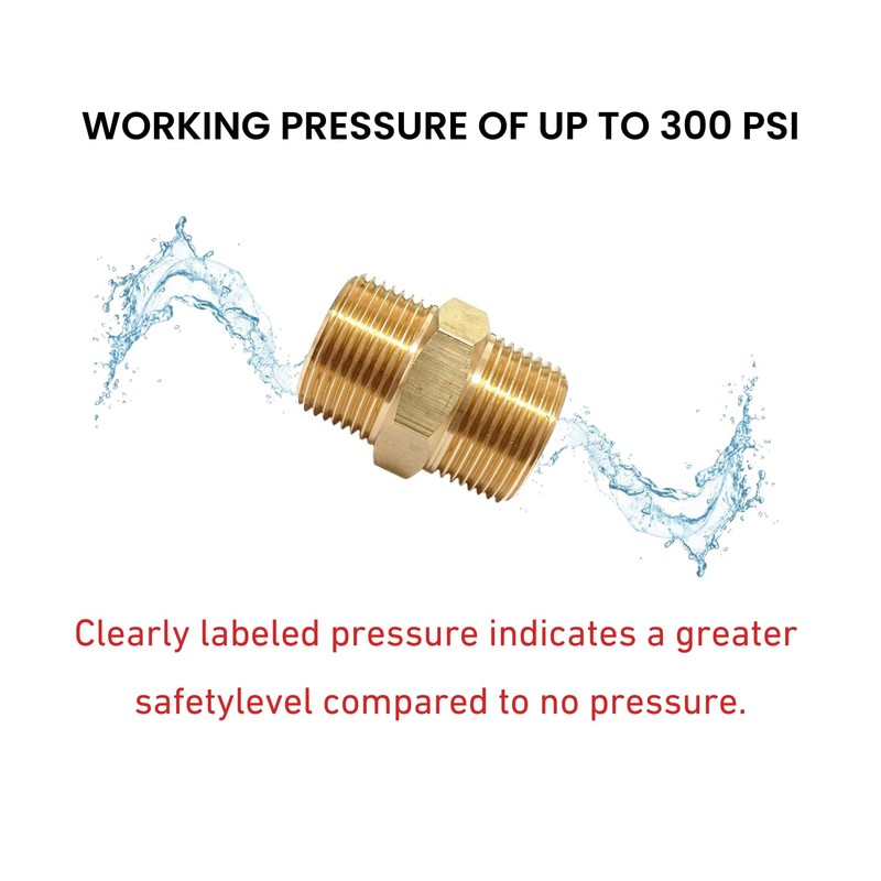 T TANYA HARDWARE 1 Inch x 1 Inch NPT Brass
