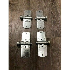 Set of 4 TODCO 69035 END Hinges and 61174 1 inch Rollers Overhead ROLL UP Door Parts