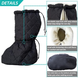 Yarifxy Leg Cast Cover - Windproof Cast Toe Sock - Warm Plaster Stocking Protective for Outdoor & Indoor Use, Non-slip Below The Knee Leg Cast Protector (M)