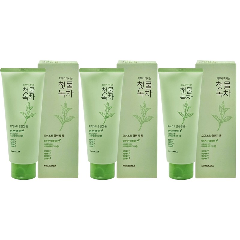 Kwalilnara First Water Green Tea Moist Cleansing Foam 180g x