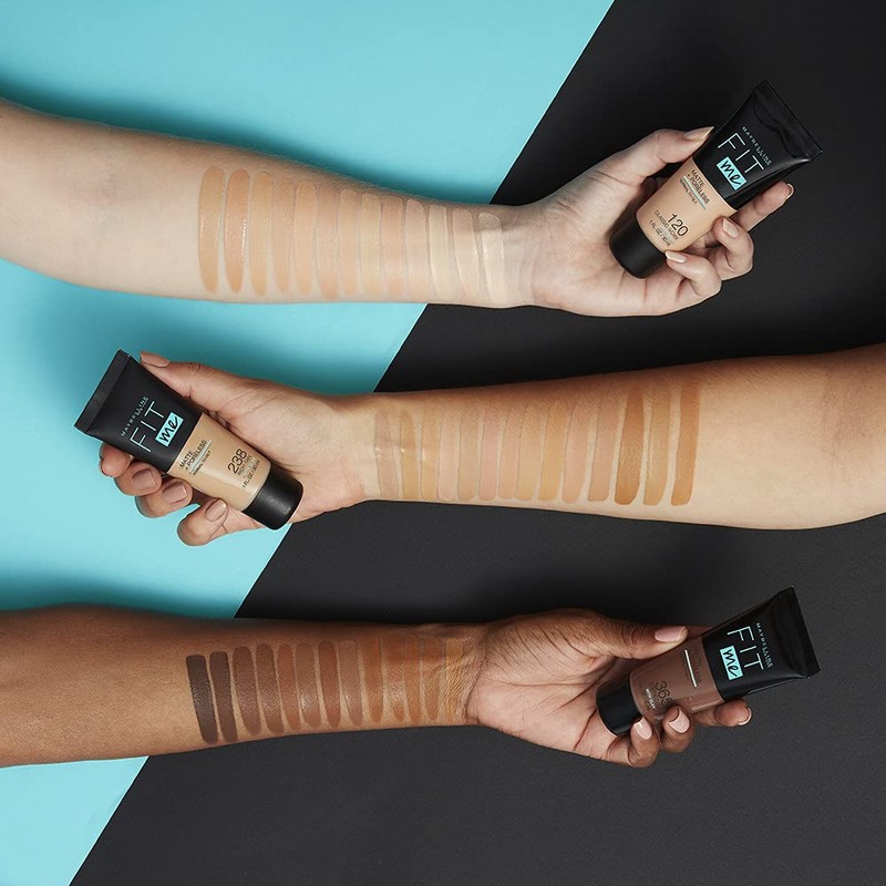 Maybelline Fit Me Foundation, Matte & Poreless, Full Coverage Blendable