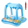 Flotadores Salvavidas Inflable Infantil Con Techo Para Bebé