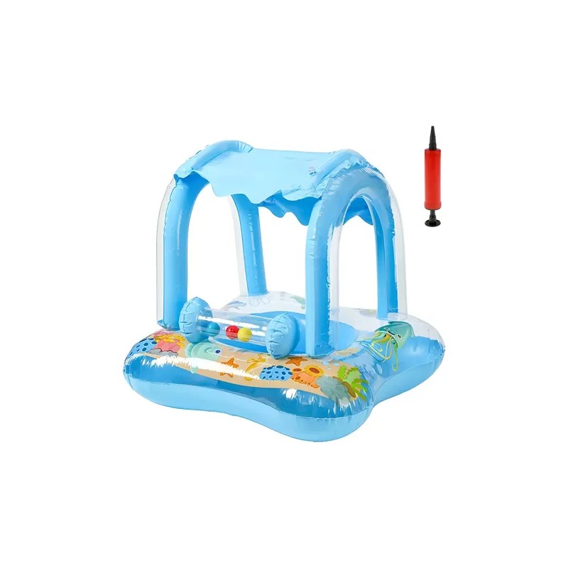 Flotadores Salvavidas Inflable Infantil Con Techo Para Bebé
