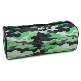 Fashion Stationery Pencil Case Boys Secondary School Black Grey Blue Green Camouflage Pencil Cases for Girls Kids or Children at School or a Teenage Boy 1 Large Compartment Storage Case (Grey Green)