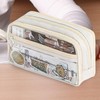 Generic Portable Pencil Case, Big Capacity with Compartments, Aesthetic Pen
