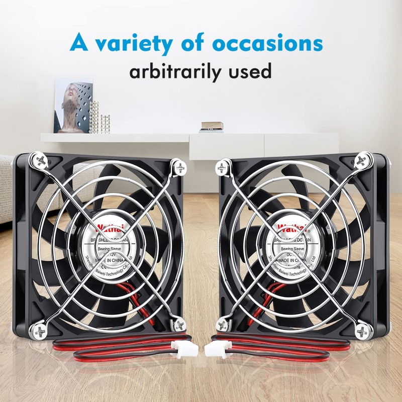Wathai DC Brushless 12V Cooling Case Fan 80mm x 15mm