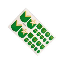 Generic Toe Nail Stars Nail Wraps Stickers 22Pcs Pcj079 Nail Wraps Art Stickers Manicure Supplies for Women for Home Nails Full Long Lasting Easy Apply and Remove