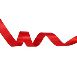 Double Faced Red Satin Ribbon 1" x 25 Yards, Ribbon Perfect for Gift Wrapping Crafts Wedding Decoration Bows Bouquet Floral Arrangement