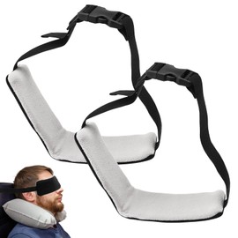 APOMOONS Neck Support Pillow, Travel Pillow, Aeroplane Pillow, Headrest Car, Neck Support Aeroplane Sleeping Pillow, Pillows for Sleeping for Cars, Planes, Workplace (Black