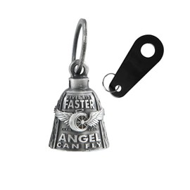 Colorful Motorcycle Bell with Hanger for Biker, Good Luck Biker Bells & Motorcycle Accessories, Key Chain for Luck