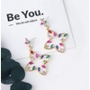 Avance Flower Rainbow Colorful Earrings for Women, Metal