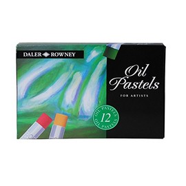 Daler-Rowney Artists Oil Pastels Set, 12-Piece, Drawing and Sketching, Professional Artists