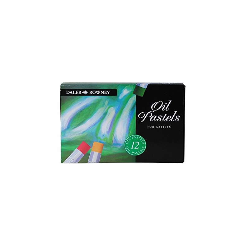Daler-Rowney Artists Oil Pastels Set, 12-Piece, Drawing and Sketching, Professional