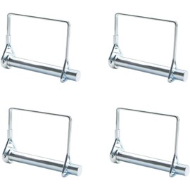 INCREWAY 4pcs Wire Lock Pin, 5/16" Shaft Locking Pin Square Loop Pto Pin Safety Coupler Hitch Pin for Farm Trailers Lawn Garden