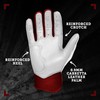 BRUCE BOLT Chrome Series Short Cuff Maroon Batting Glove -