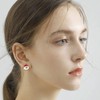 Kamise Christmas Silver Stud Earrings for Women, 925 Sterling Silver