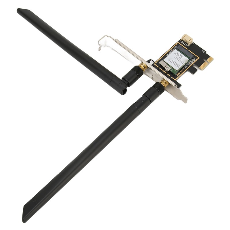PCIe Network Card 1800Mbps BT5.2 2.4G/5Ghz Dual Antenna MU MIMO