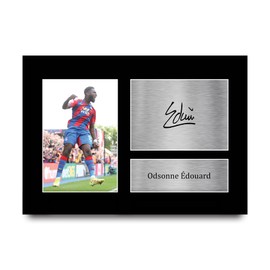 HWC Trading A4 Odsonne Edouard Crystal Palace Gifts Printed Signed Autograph Picture for Football Fans and Supporters