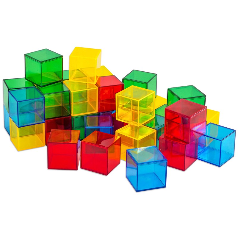 Betzold - Transparent Blocks, Colourful Building Blocks for Light Table,