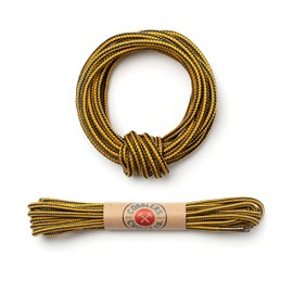 Cobbler's Choice Co. Finest Quality Kevlar Boot Laces - For Work, Hiking, and Casual Boots, Ultra-Durable, Heavy Duty, Weather Resistant, and Long Lasting (57", Black + Yellow)