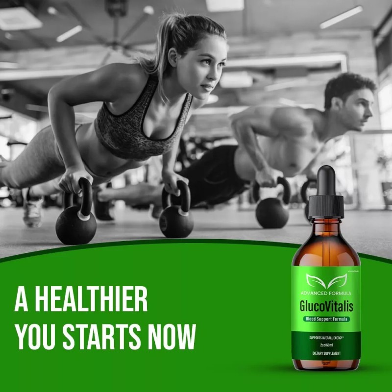 GlucoVitalis Drops, Max Strength, Gluco Vitalis Liquid Supplement (5 Pack)