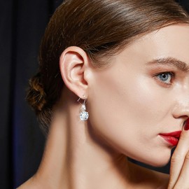 KristLand Drop Earrings for Women Gold Plated Dangle Earrings with Sparkling Cubic Zirconia Stone Daily Wear Jewellery Party Birthday Gift for Women, Cubic Zirconia