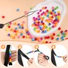 300PCS Mix Blue Large Hair Beads for Braids with Quick