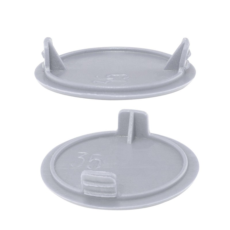 ITROLLE 20PCS 35mm Gray Screw Cap Cover Plastic Locking Hole