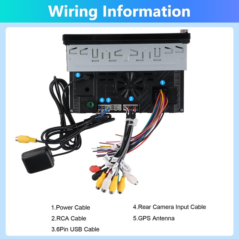 Motorsi Android 13 Single DIN car Stereo 6.9 Inch HD