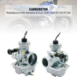 JUUDDENPARTS Carburetor with Hoses and Air Filter, Replacement for Yamaha RT100 YZ85 YZ8 RD125 DT125 DT175 SR125 TTR125 carburetor