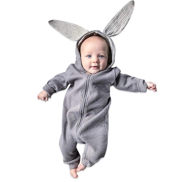 Simplee kids Unisex Baby Boy Girl Romper Cotton Bodysuits Bunny
