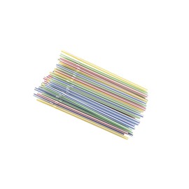 Home Smart 800-Count Disposable Flexible Bending Multi-Colored Drinking 8" Straws (800 Straws)