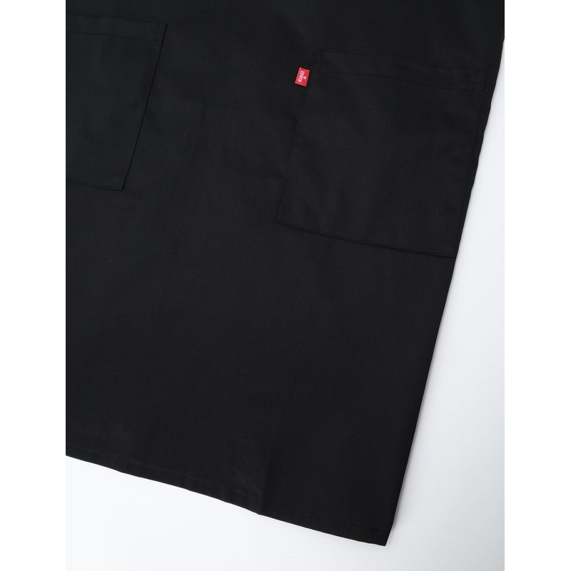 Edwin Apron, Adjustable Back Button, Plain, H-Shaped, Double Sided Pockets,