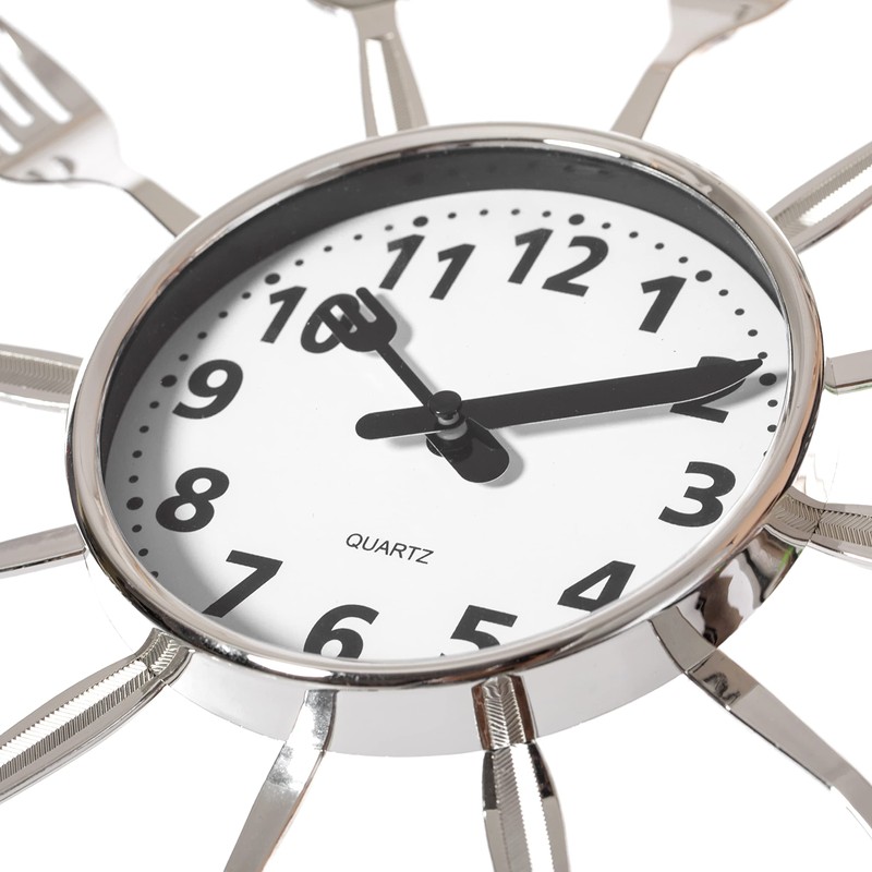 Quickway Imports Decorative 3D Cutlery Utensil Spoon and Fork Wall