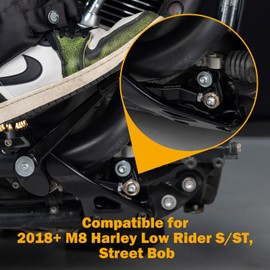 2024 Low Rider S Brake Lever, Extended Brake Shift Lever, Brake Linkage Compatible for 2018+ M8 Harley Softail Low Rider S/ST, Street Bob, Makes Braking 20% Easier
