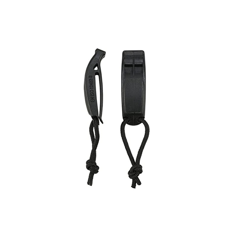 Brandit Molle Signal Whistle Pack of 2 Black