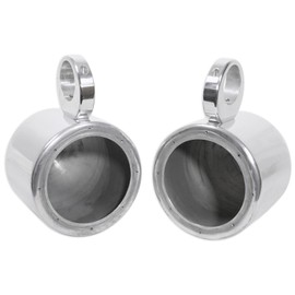 Rockville Pair Rockville 6.5" Polished Silver Aluminum Wakeboard Tower Speaker Enclosures