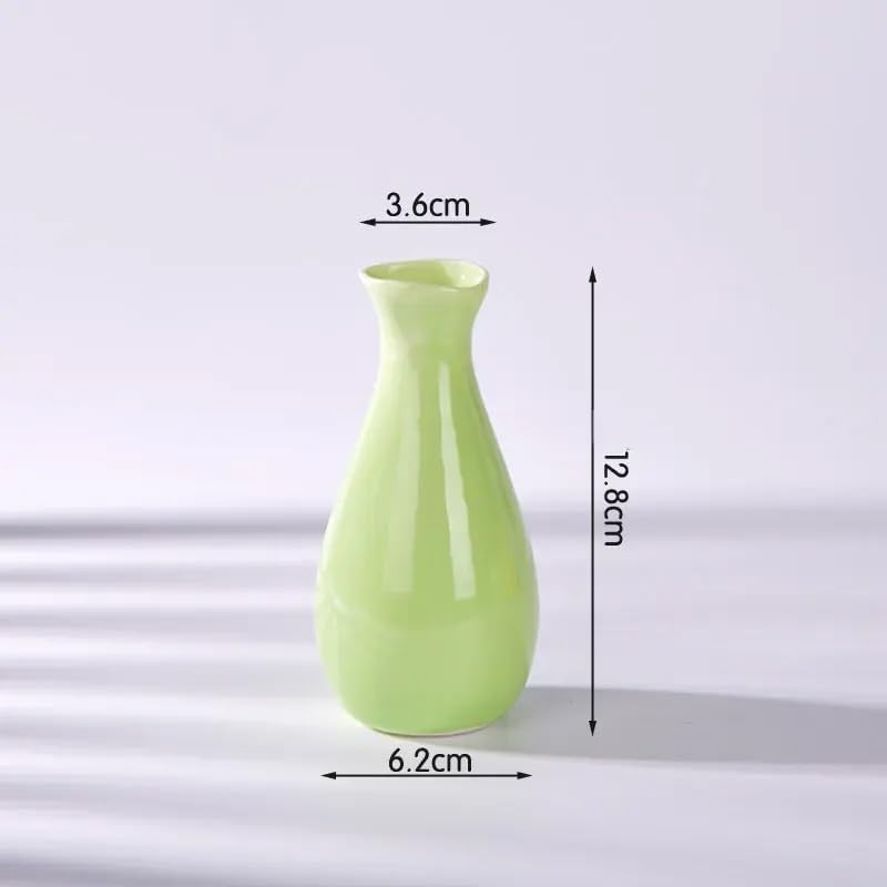 Geometric Ceramics Vase, Flower Arrangement Container, Modern Vase Decorative Small