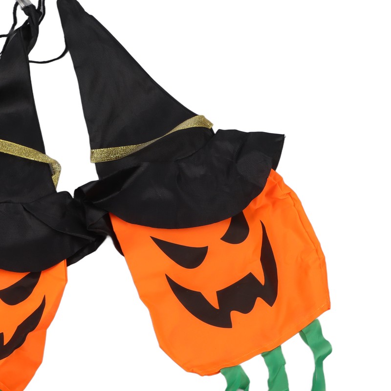 Pumpkin String Lights Clear Pattern Spooky Ambience Battery Powered LED