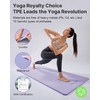 YOTTOY Yoga Mat，Extra Thick Yoga Mat (1/2inch),Professional TPE Exercise Mat,Non-Slip