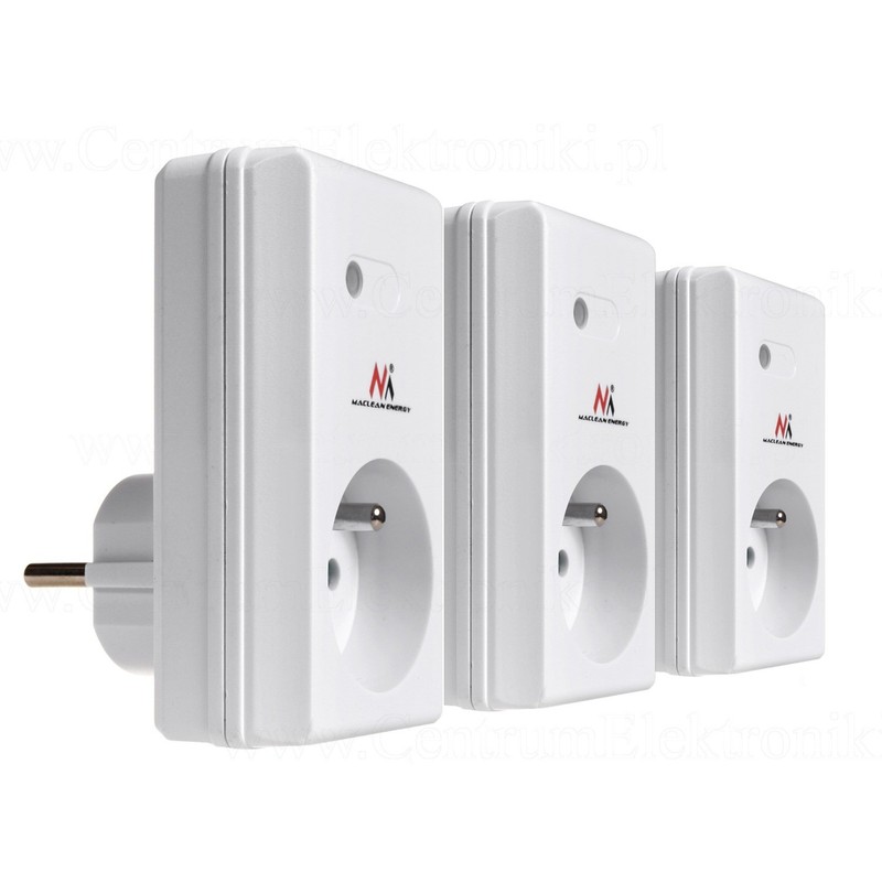 Maclean MCE153 - MCE153 Remote Control Sockets indoor 3pcs