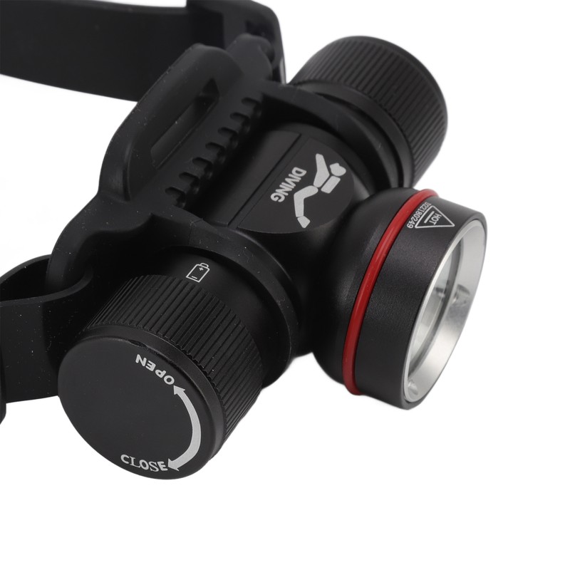 Diving Headlamp 1500LM Yellow Light LED Diving Head Lamp IPX8