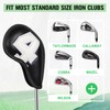 Golf Iron Club Head Cover 10pcs/set 4-9,P,A,S,X Magictape Colorful Big