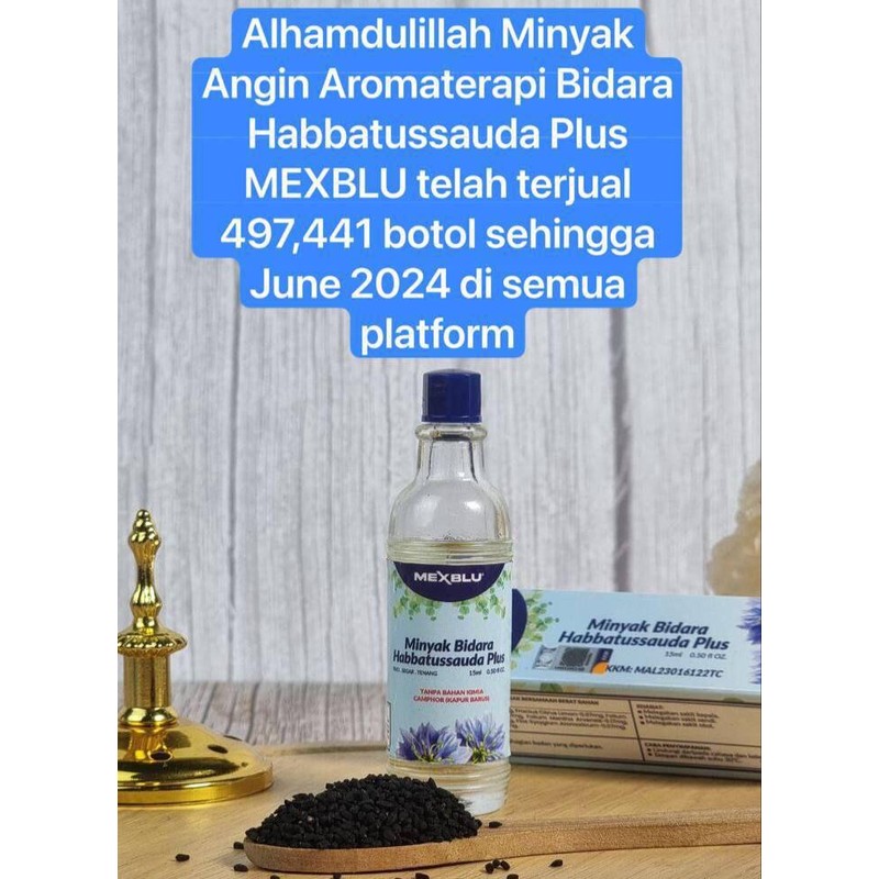 Minyak bidara Habbatussauda plus Mexblu