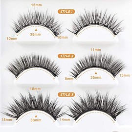 MAANGE Pestañas Postizas Magneticas con Delineador 3D Pestañas Magnéticas Reutilizables Waterproof No Necesita Pegamento