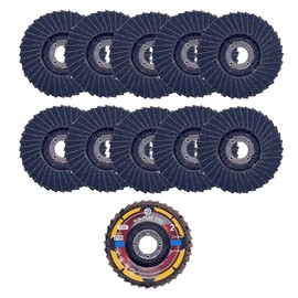 WA 10PACK - 2" Mini VSM Zirconia 120# Flap Discs Grinding & Sanding Wheels, 3/8" Arbor Hole, MAX 30,000RPM (GRIT 120)