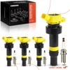 A-Premium (Yellow) Set of 8 Ignition Coil Pack and Iridium